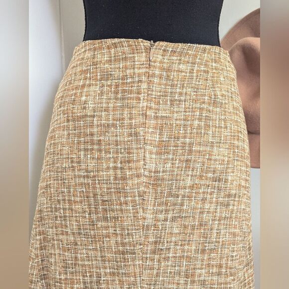 Piazza Sempione 4 Linen Italy Skirt Quiet Luxury Minimalist Preppy Coastal - Picture 7 of 9